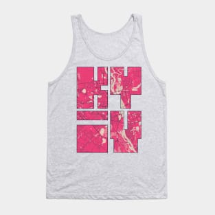 Kyiv, Ukraine City Map Typography - Blossom Tank Top